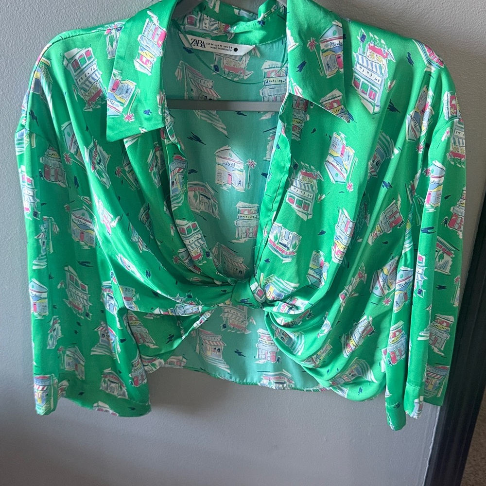 Zara silk Top